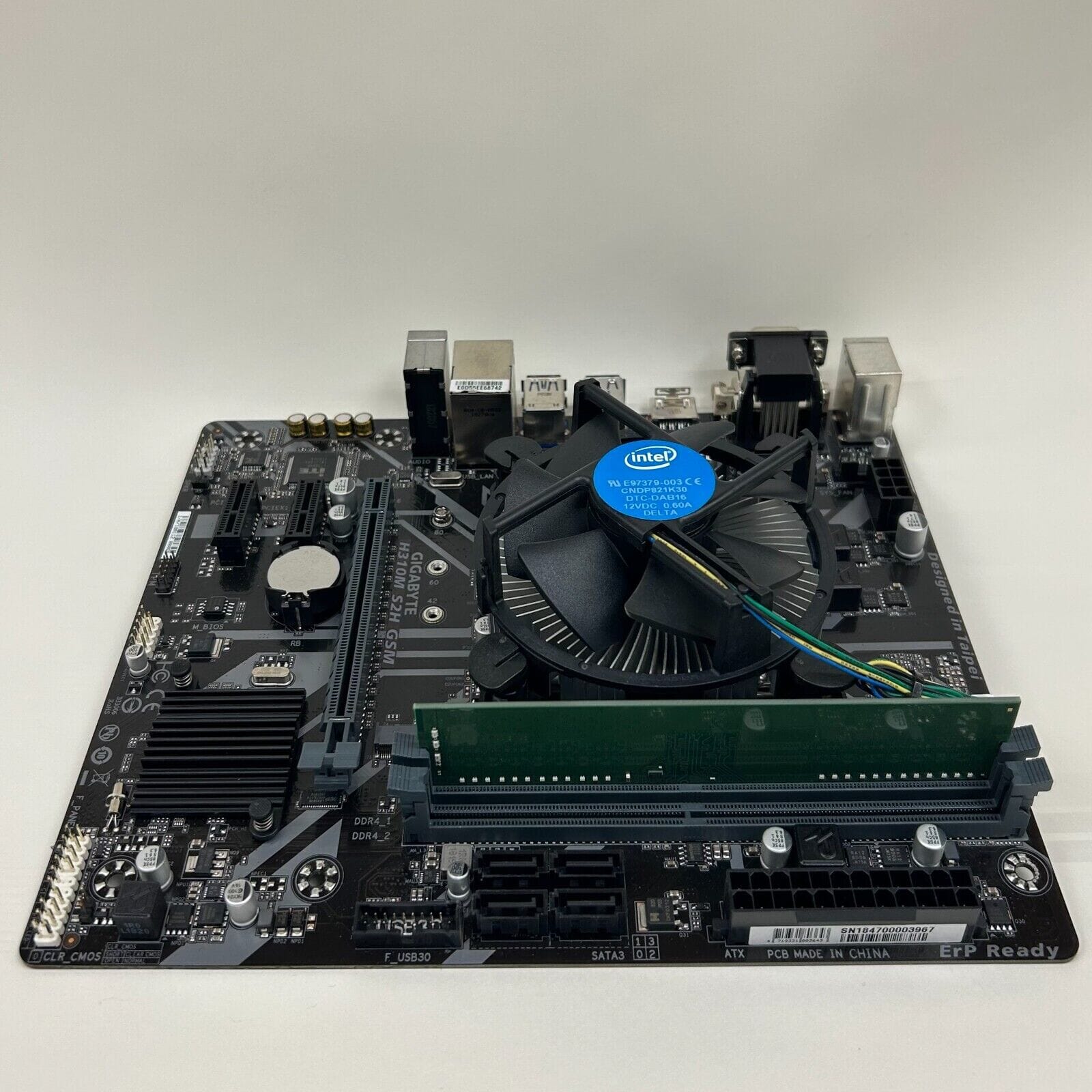 Gigabyte M-ATX motherboard with Intel Core i3 8100 CPU and 8GB DDR4 RAM-  USED