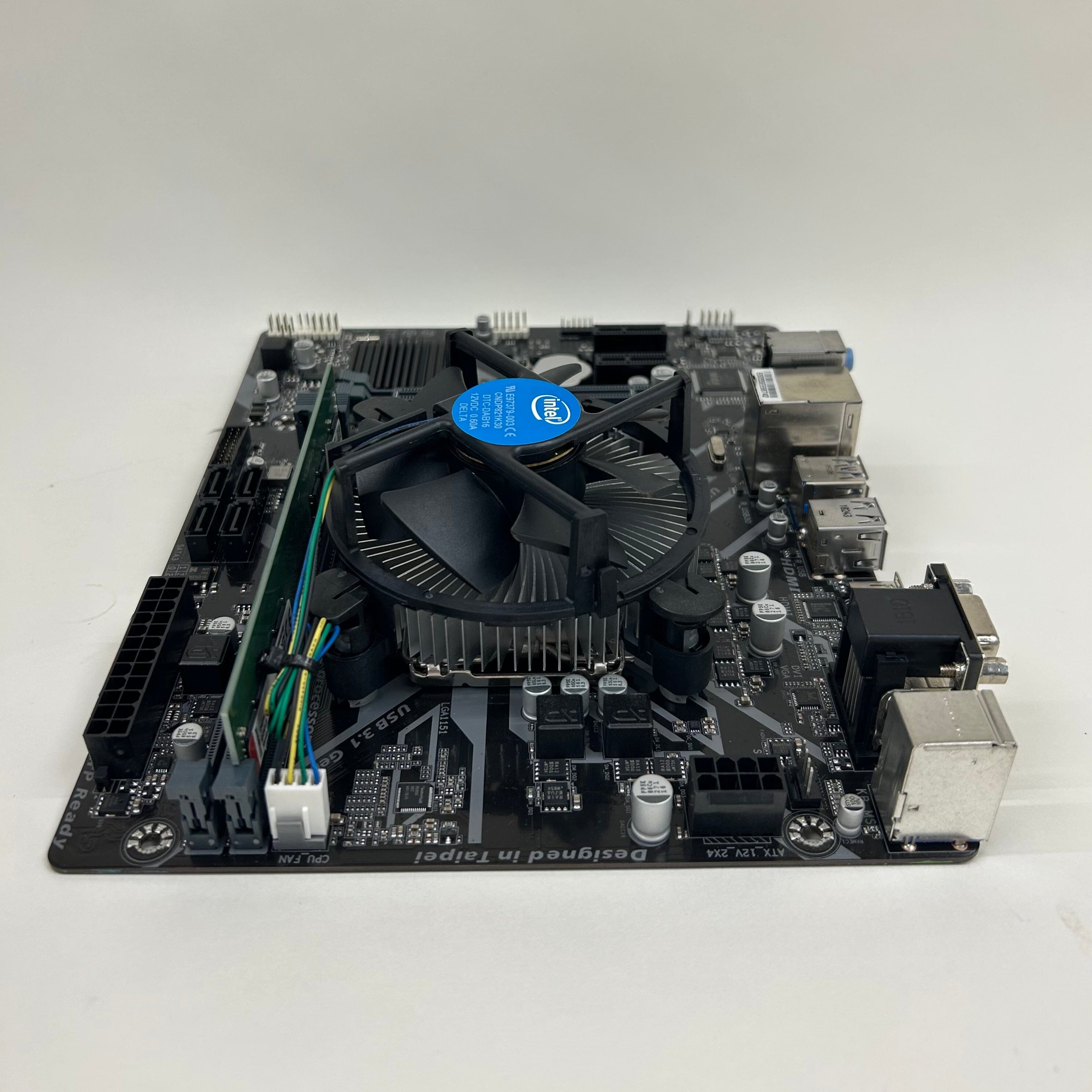 Gigabyte motherboard with Intel i3 8100 and RAM (refurbished)